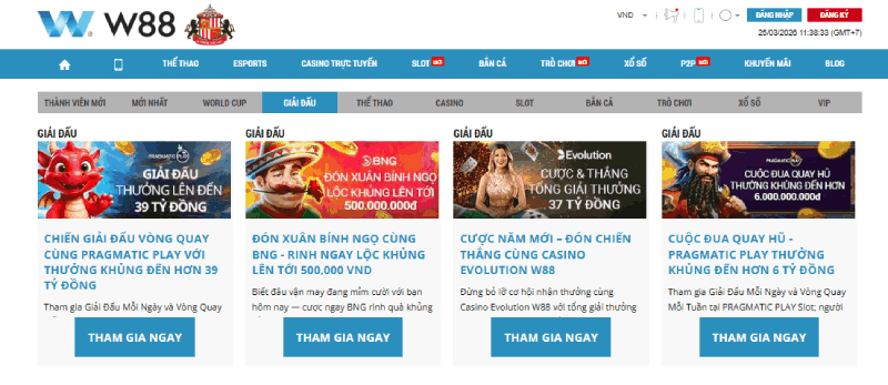 Giải đấu thường niên W88 - quỹ thưởng lên đến 40 tỷ đồng